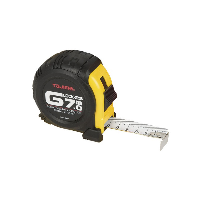 FLEXOMETRO TAJIMA G-LOCK 25 7MTS.