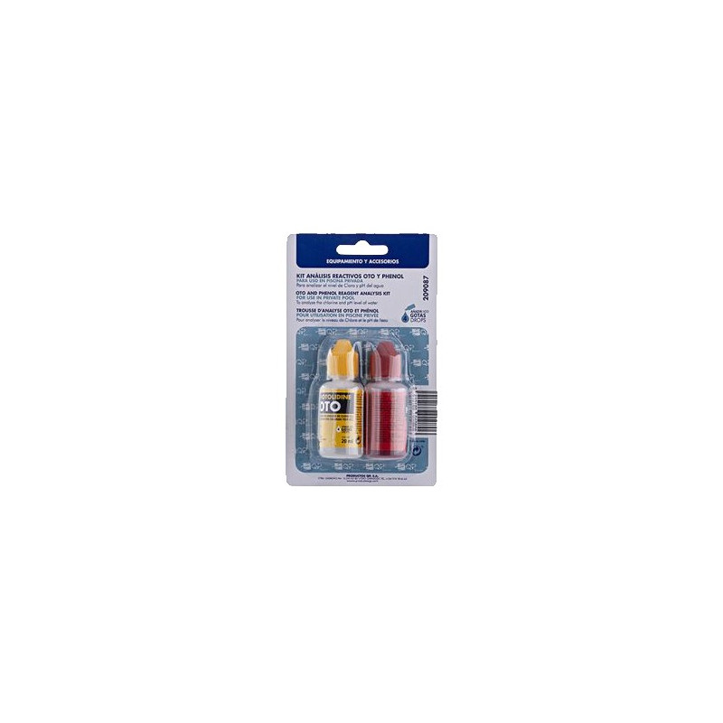 KIT REACTIVOS OTO Y PH BLISTER