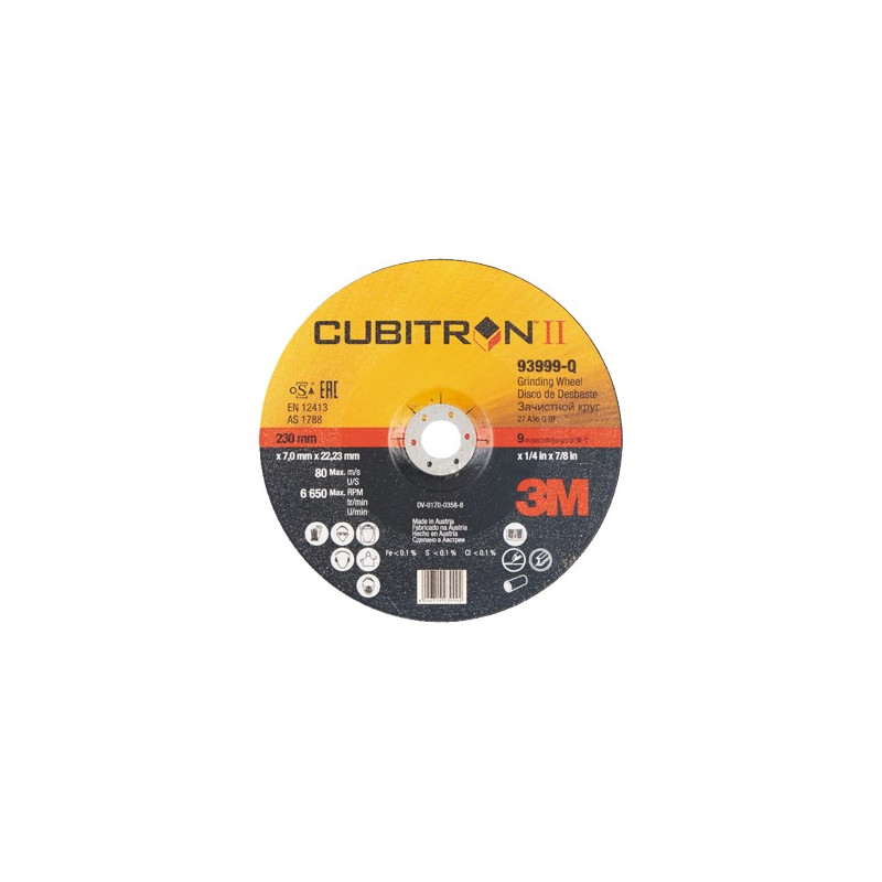 DISCO DESBASTE CUBITRON 230x7MM