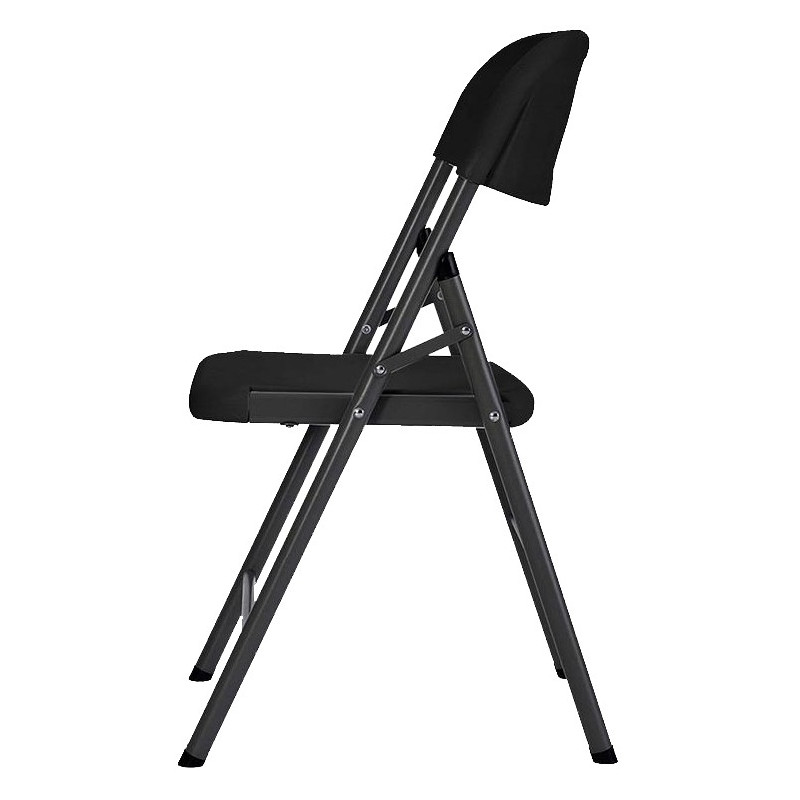 SILLA RESINA PLEGABLE NEGRA 44x46x83CM