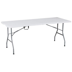 MESA RESINA PLEGABLE 3,5CM 180x70x74CM