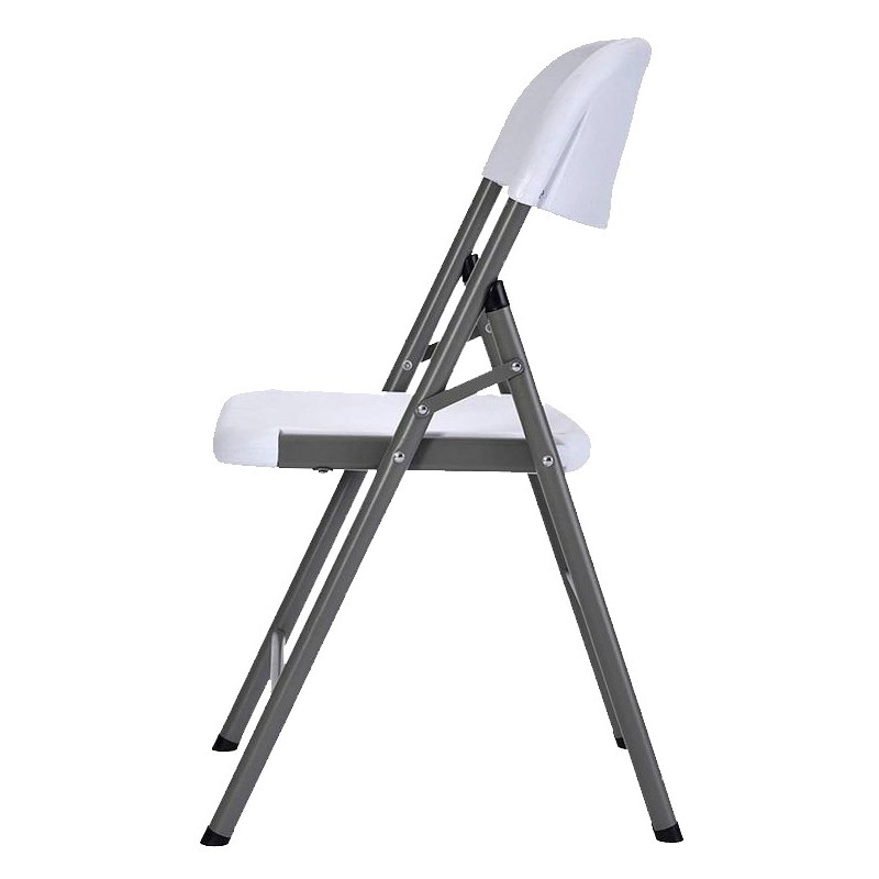 SILLA RESINA PLEGABLE BLANCA 44x46x83CM