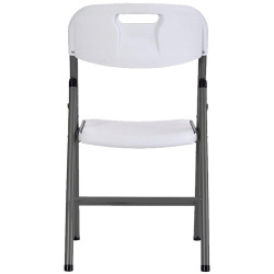 SILLA RESINA PLEGABLE BLANCA 44x46x83CM