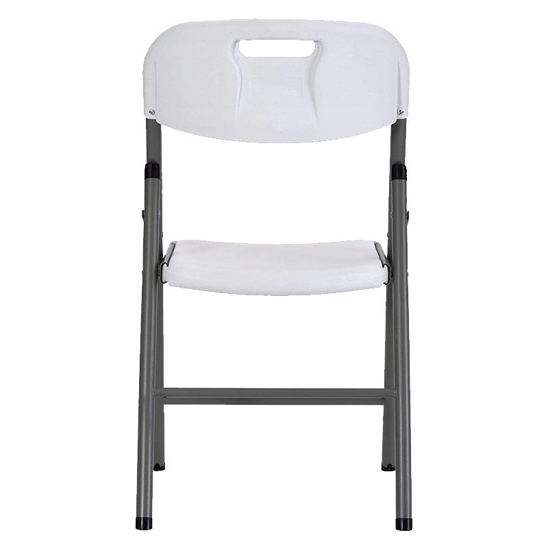 SILLA RESINA PLEGABLE BLANCA 44x46x83CM