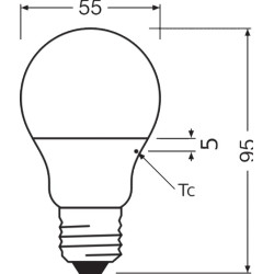 BOMBILLA LED STAR CLASSIC A 40 4,9W 840 230VFR E27