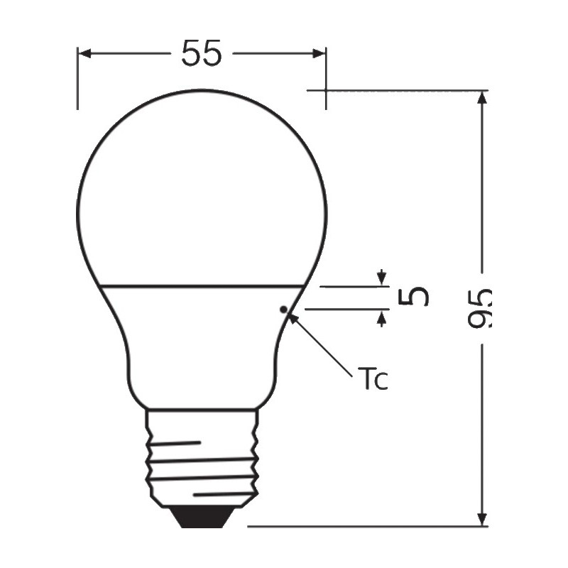BOMBILLA LED STAR CLASSIC A 40 4,9W 840 230VFR E27