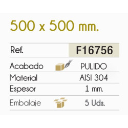 FREGADERO BOSTON 500x500MM