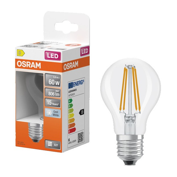 LAMPARA LED START CLASSIC 5,9W E27 806LM 4000K