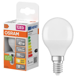 LAMPARA LED START CLASSIC P40 4,9W E14 470LM 2700K