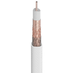 CABLE COAX T100 PLUS PVC ECA BLANCO (POR METRO)
