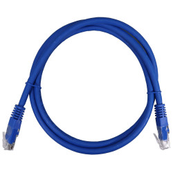 CABLE RED U/UTP CU CAT6 LSFH AZUL 1m