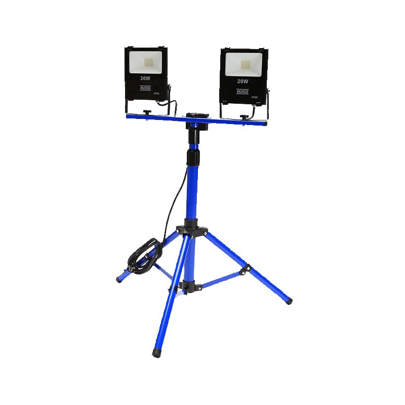 TRIPODE +2x PROYECTOR SMD 20W IP65