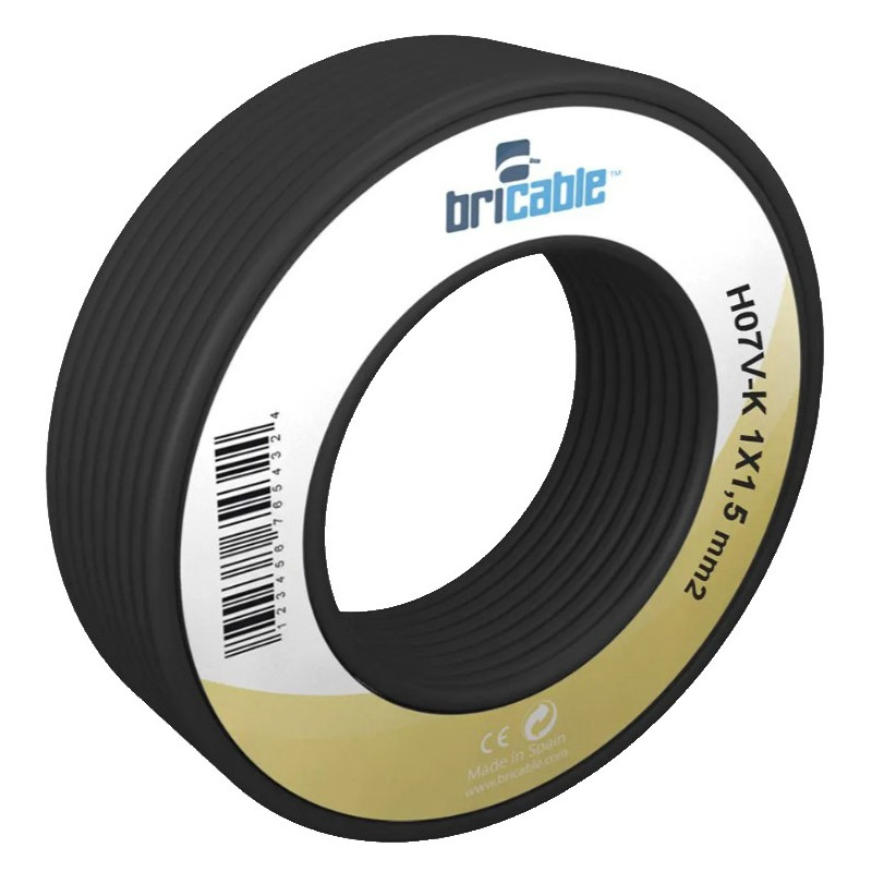 CABLE UNIPOLAR 1X4 HO7Z1-K NEGRO R.100M (por Metro)