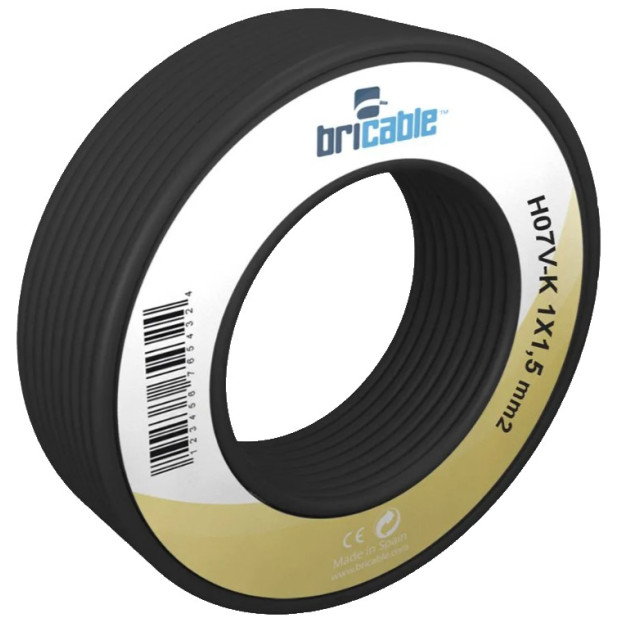 CABLE UNIPOLAR 1X4 HO7Z1-K NEGRO R.100M (por Metro)