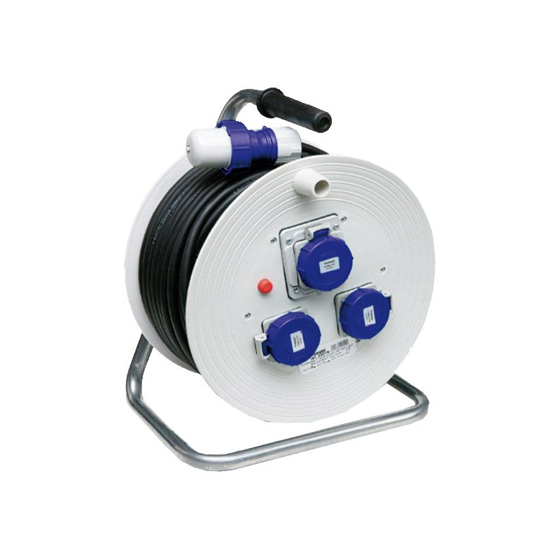 ENROLLACABLE 2P+TTL 3x2P+TTL 16A 250V IP55.25MTS