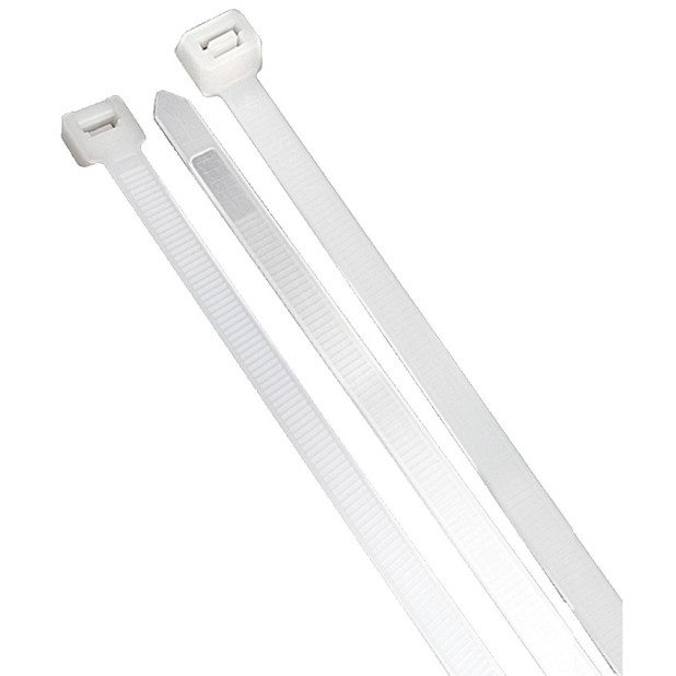 BRIDAS NYLON 3,6x200 BLANCA BLISTER 100UND