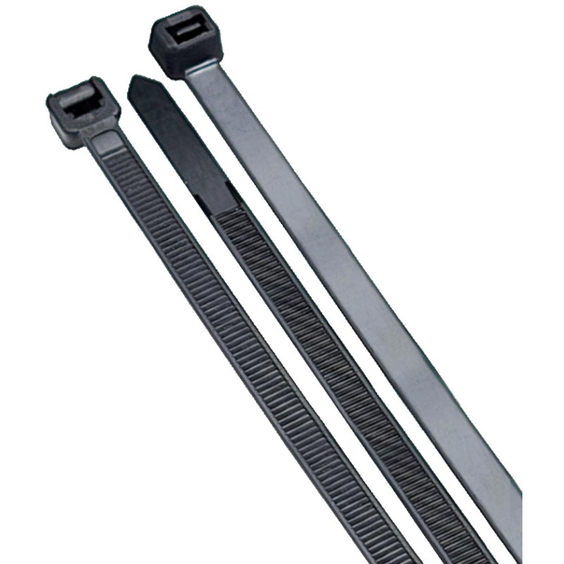 BRIDAS NYLON 7,6x540 NEGRA BLISTER 100UND