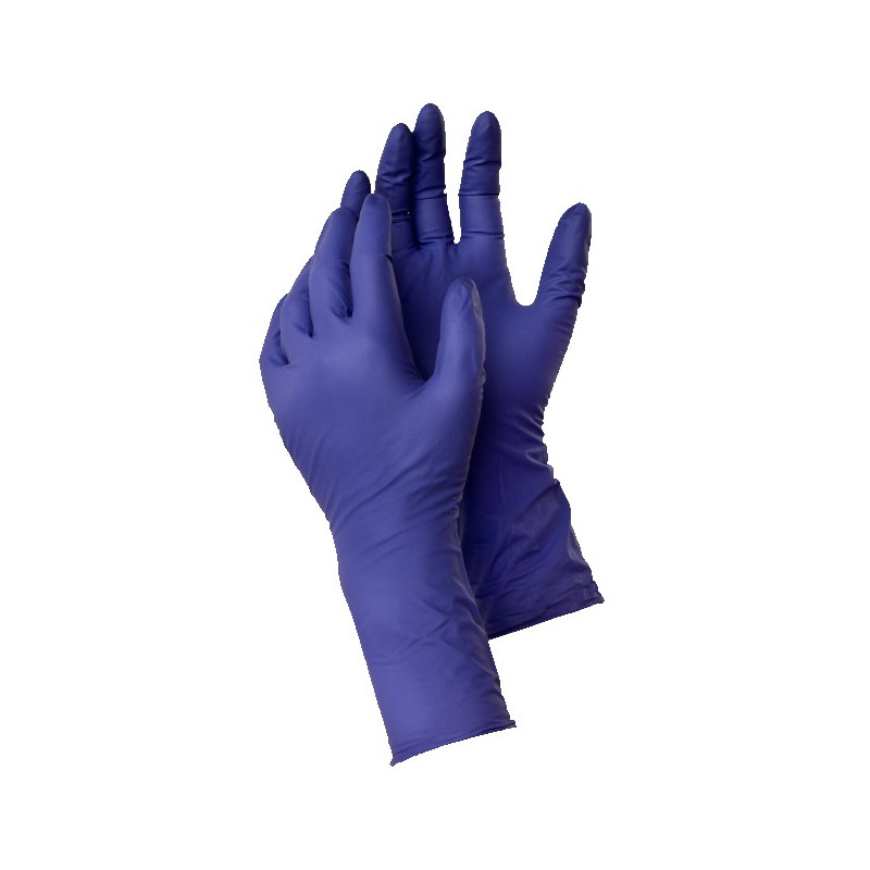 GUANTES DESECH.NITRILO LILA S/POLVO T.9 100UND