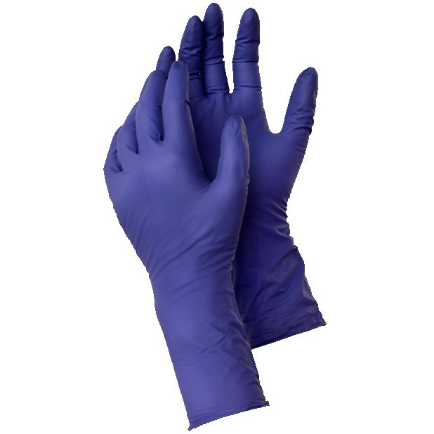 GUANTES DESECH.NITRILO LILA S/POLVO T.9 100UND