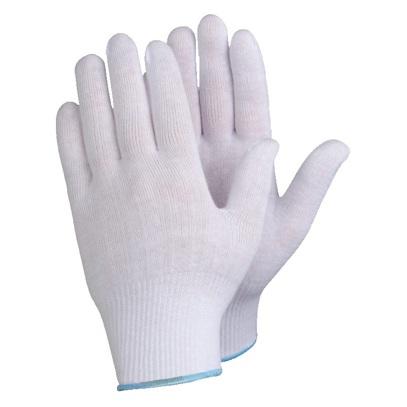 GUANTES ALGODON BLANCO T.9