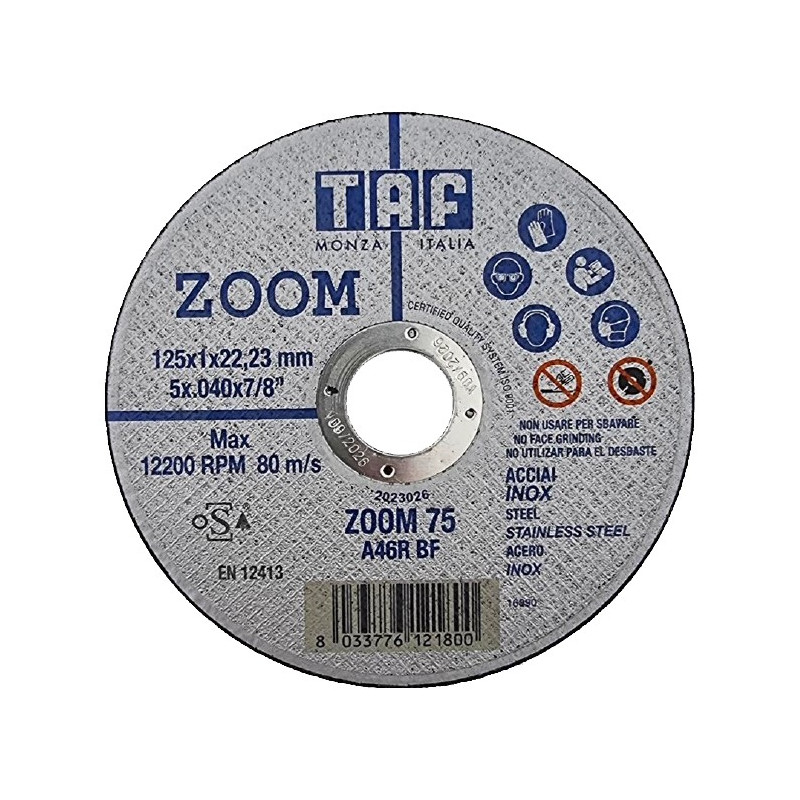 DISCO CORTE PLANO 115x1x22mm