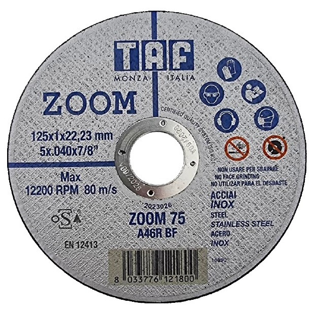 DISCO CORTE PLANO 115x1x22mm