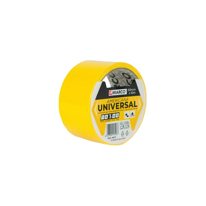 CINTA AMERICANA 50mm x 10Mts. AMARILLO