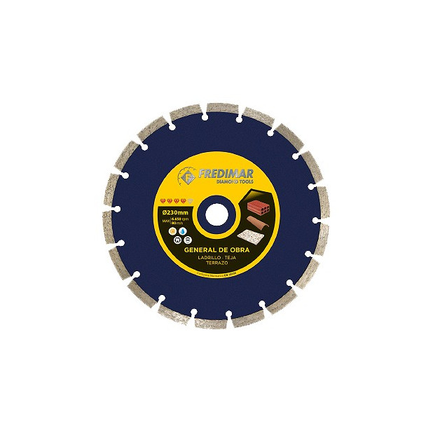 DISCO OBRA SEGMENTADO AZUL 230x22,2mm