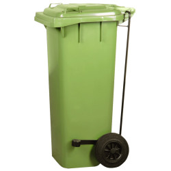 CONTENEDOR INDUSTRIAL VERDE 80L C/PEDAL