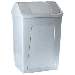 PAPELERA BASCULANTE BLANCO 55L