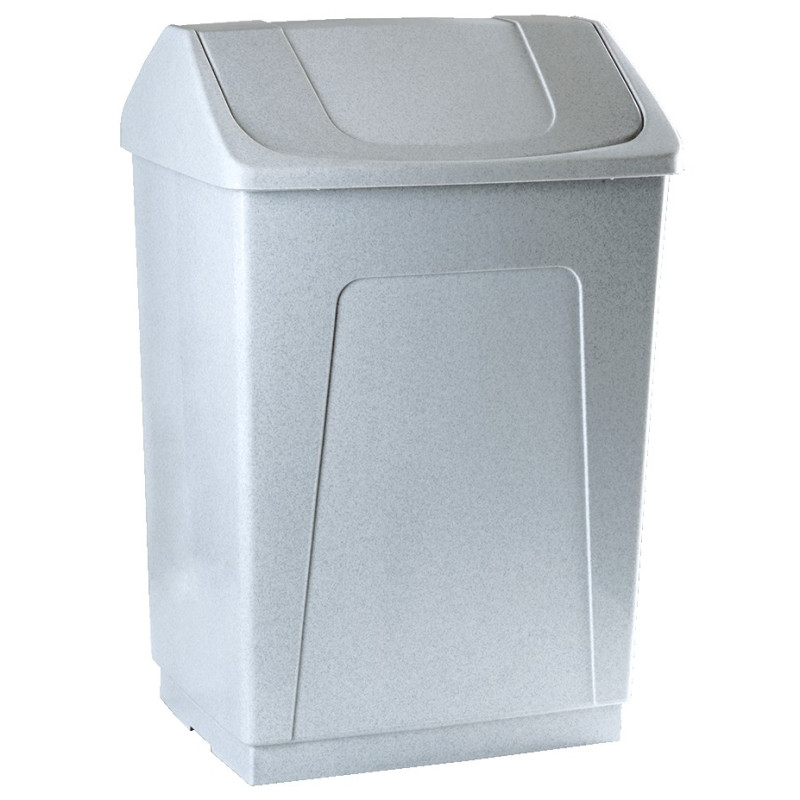 PAPELERA BASCULANTE BLANCO 55L
