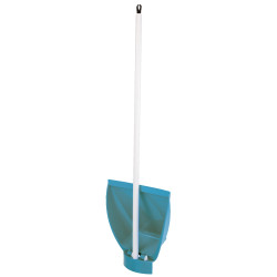 RECOGEDOR PEGABLE AZUL C/PALO