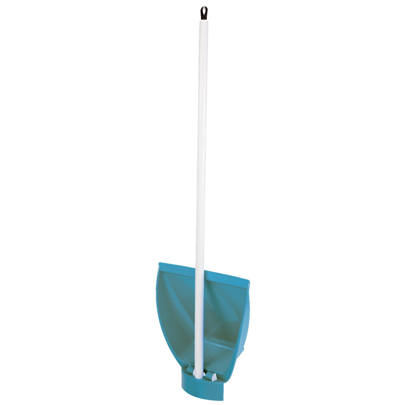 RECOGEDOR PEGABLE AZUL C/PALO