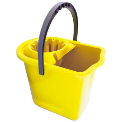 CUBO FREGASUELO OVAL AMARILLO 14L