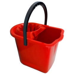 CUBO FREGASUELO OVAL ROJO 14L