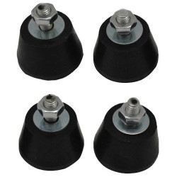 JGO. AMORTIGUADORES AC02 32KG NEGRO 4.UND