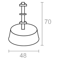 JGO. AMORTIGUADORES SUELO AC04 90KG NEGRO 4.UND