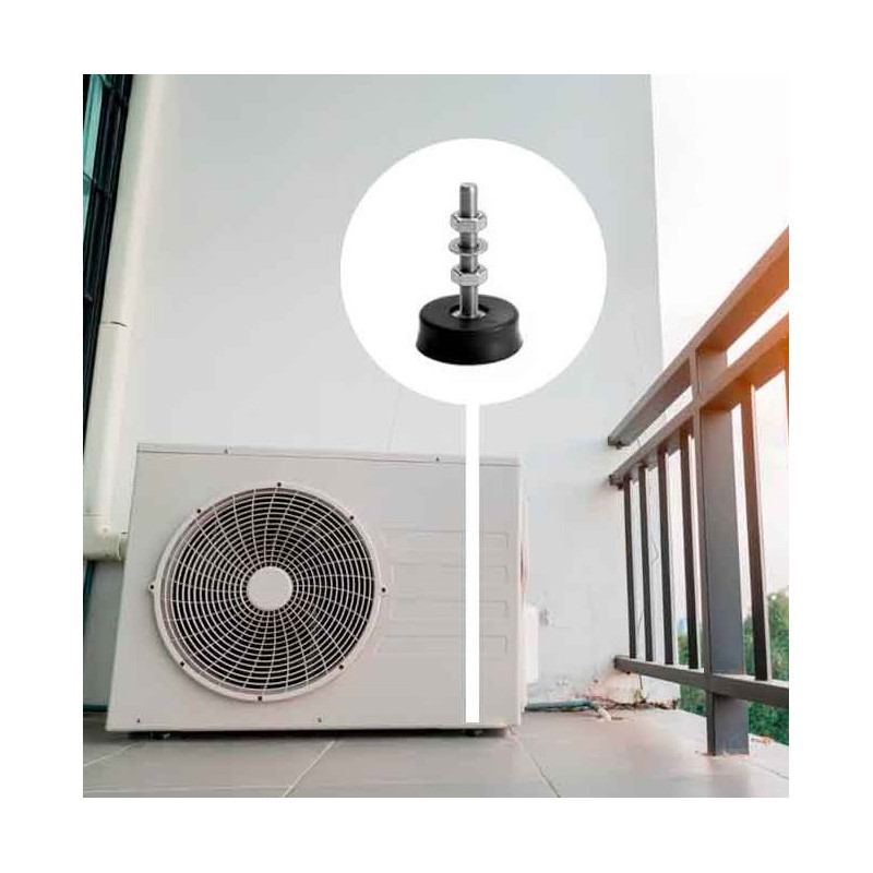 JGO. AMORTIGUADORES SUELO AC04 90KG NEGRO 4.UND