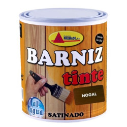 BARNIZ TINTE AGUA SATINADO NOGAL 750ML
