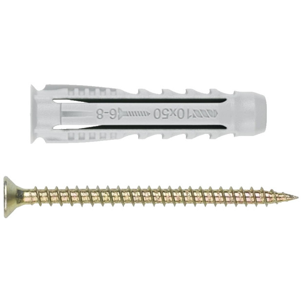 TACO NYLON C/CABEZA 4,5x40 AVELLANADA BILSTER 6UND