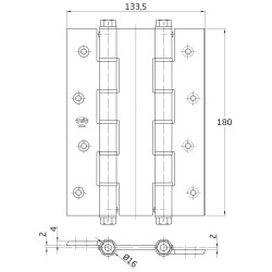 BISAGRA AMIG 3035 180x133 ALUM BLANCO