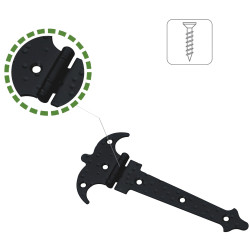 BISAGRA AMIG 551-120 ACERO NEGRO