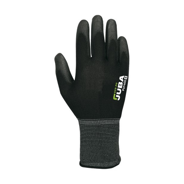 GUANTE ECO-PU NYLON PU NEGRO T.10