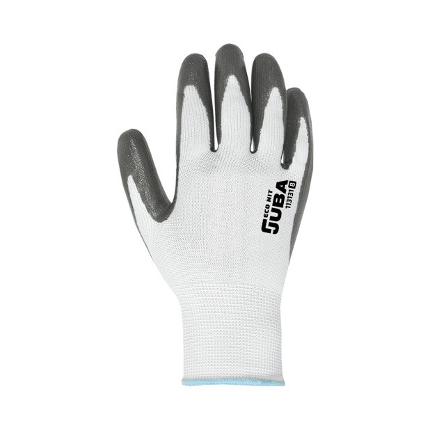 GUANTE POLIESTER REC. H113131 NITRILO GRIS T.9