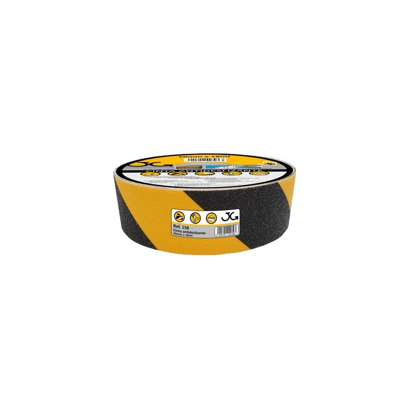 CINTA ANTIDESLIZANTE AMAR/NEGRA 50mm x18mts