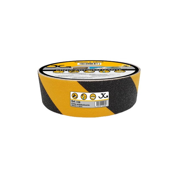 CINTA ANTIDESLIZANTE AMAR/NEGRA 50mm x18mts