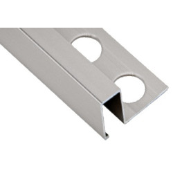 LISTELO ALU. CUADRADO BRILLO 12x10x2600mm
