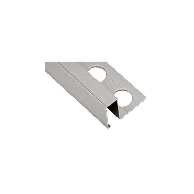 LISTELO ALU. CUADRADO BRILLO 12x10x2600mm
