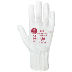 GUANTES NYLON 100% BLANCO