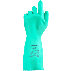 GUANTES SOL-VEX NITRILO S/SOPORTE FLOC.